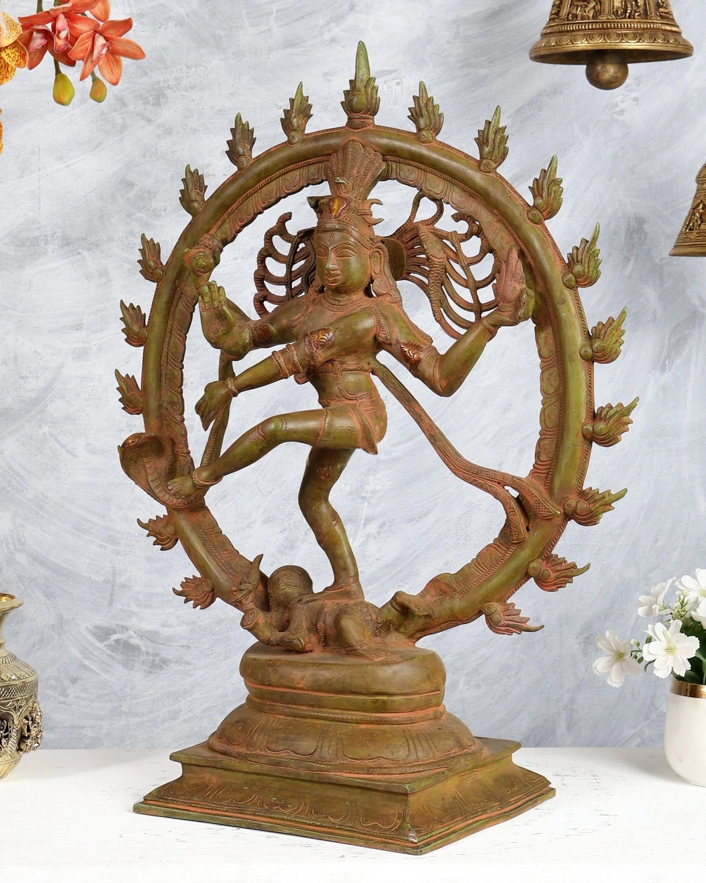 Brassaura® Brass Lord Shiva Nataraja Statue | Height 24 Inches