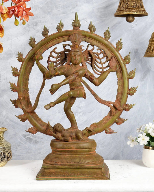 Brassaura® Brass Lord Shiva Nataraja Statue | Height 24 Inches