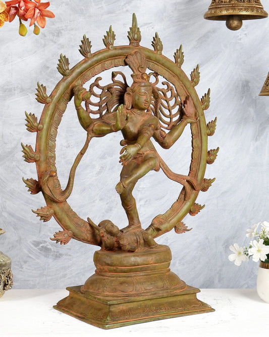 Brassaura® Brass Lord Shiva Nataraja Statue | Height 24 Inches