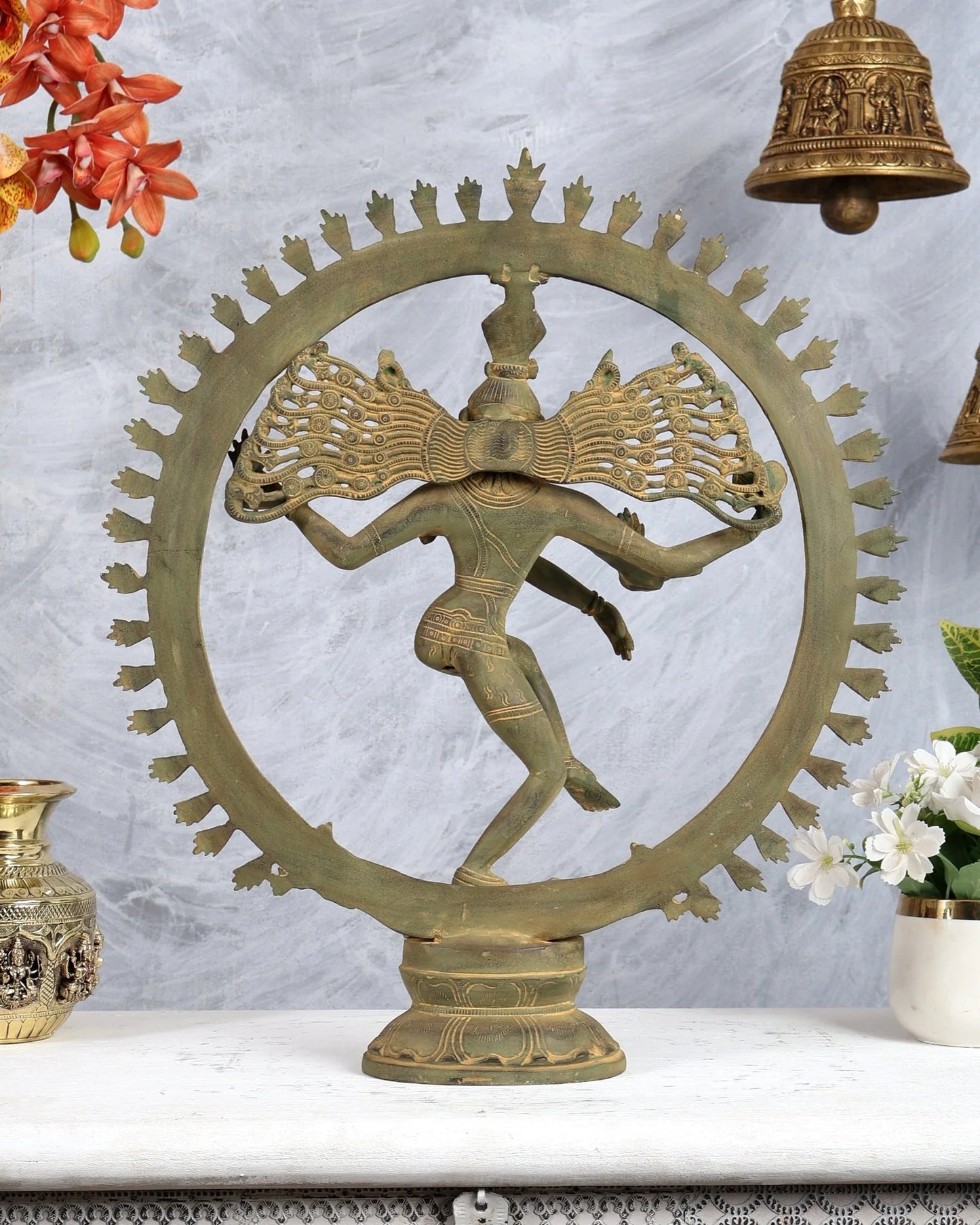 Brassaura® Brass Traditional Deity Statue | Height 19 Inches