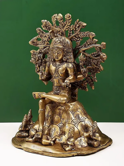 Brassaura™ Brass Shiva Statue | Height 12 Inches & Weight 5.90 kg