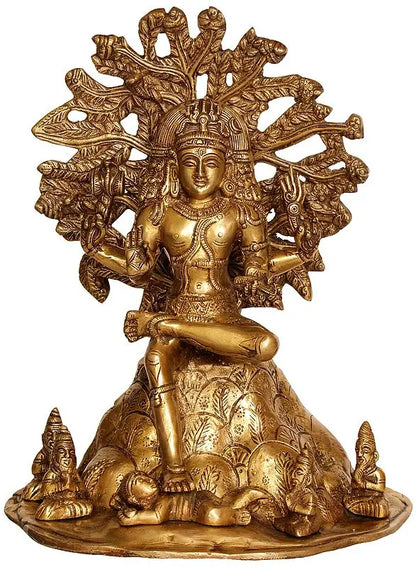 Brassaura™ Brass Shiva Statue | Height 12 Inches & Weight 5.90 kg
