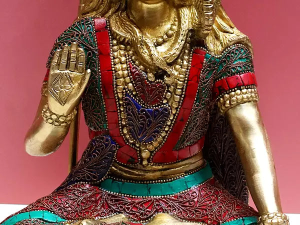 Brassaura® Brass Shiva Statue | Height 11 Inches & Weight 5 kg
