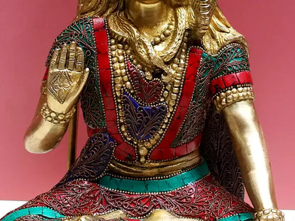 Brassaura® Brass Shiva Statue | Height 11 Inches & Weight 5 kg
