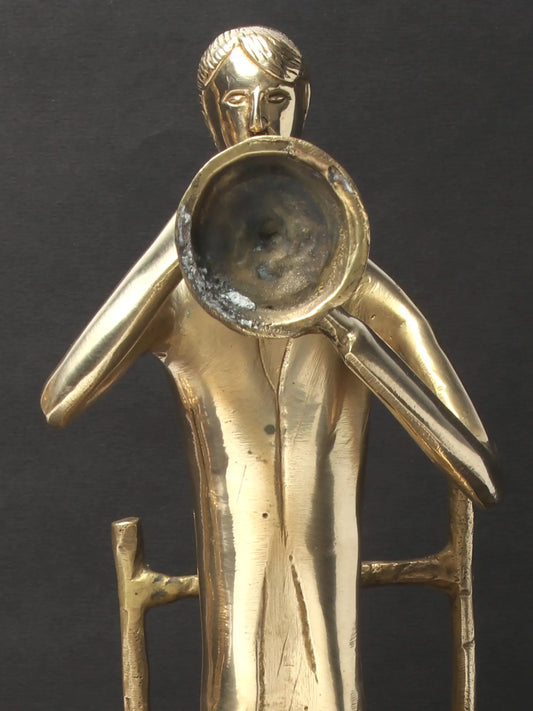 Brassaura® Modern Brass Trumpet Player Showpiece | Height 17.9 Inches & Weight 3.60 kgs
