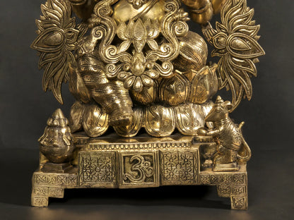 Brassaura™ Brass Ganesha Statue | Height 26 Inches & Weight 33 kgs