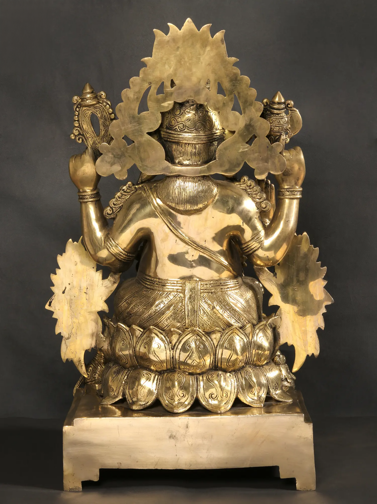 Brassaura™ Brass Ganesha Statue | Height 26 Inches & Weight 33 kgs