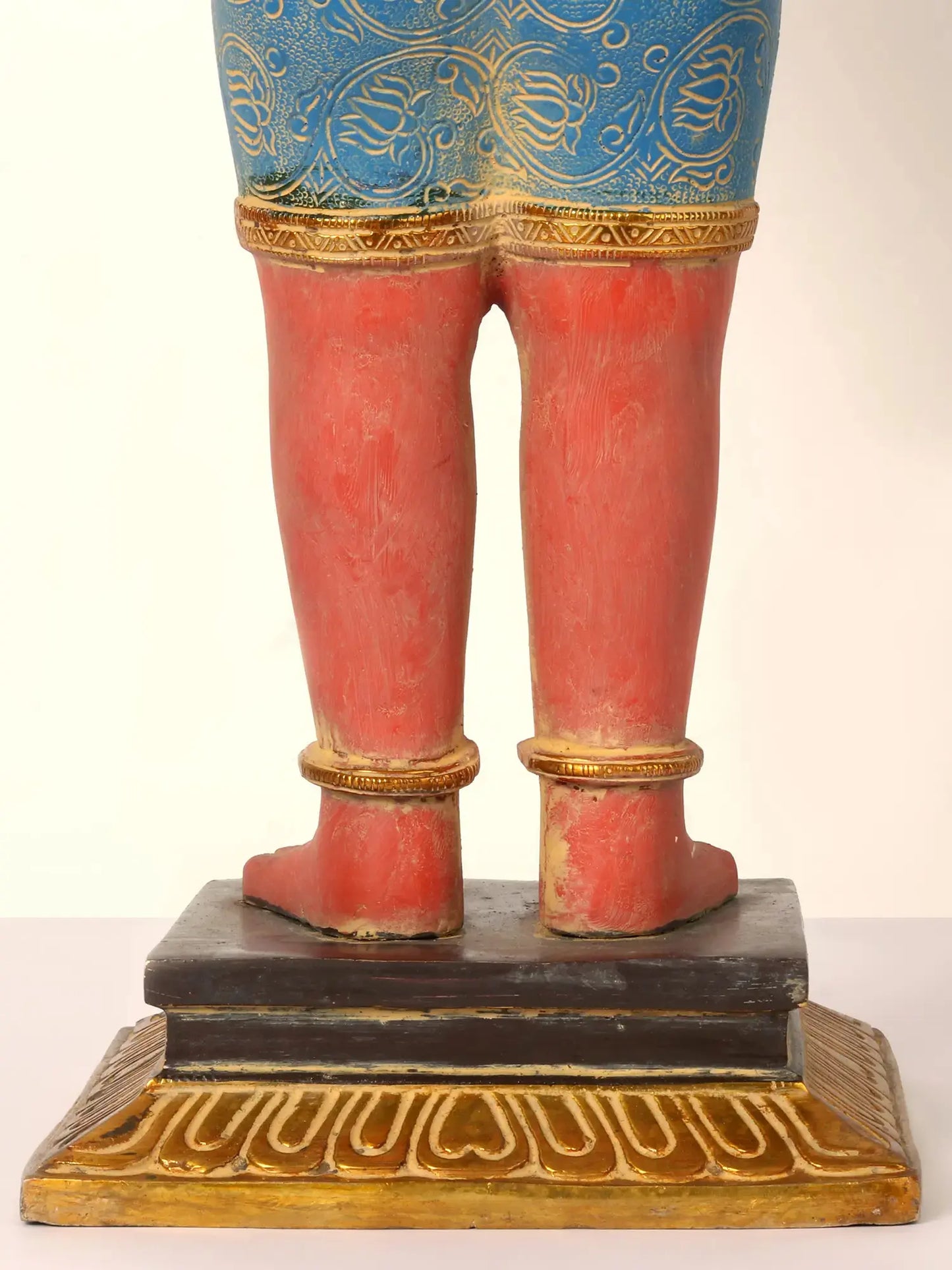 Brassaura® भगवान हनुमान आशीर्वाद मुद्रा में खड़े | हस्तनिर्मित पीतल की मूर्ति | ऊँचाई 23 इंच और वज़न 12.85 किलोग्राम