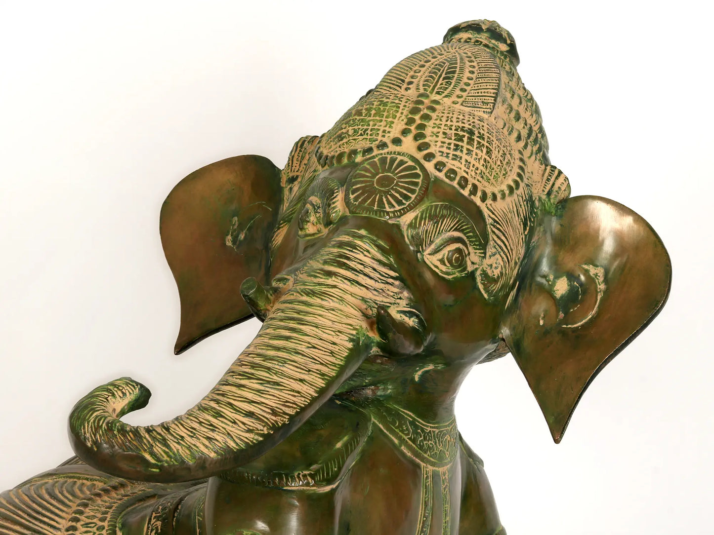 ब्रैसौरा™ पीतल गणेश प्रतिमा | ऊंचाई 20 इंच और वज़न 24.50 किलोग्राम