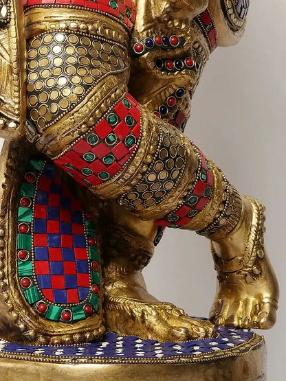 Brassaura® Brass Krishna Ji Statue | Height 36 Inches & Weight 24.40 kg