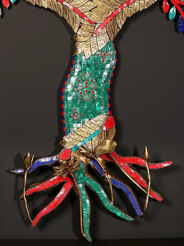 Brassaura® Brass Tree of Life Kalpvriksha Statue | Height 43.70 Inches & Weight 14.05 kg