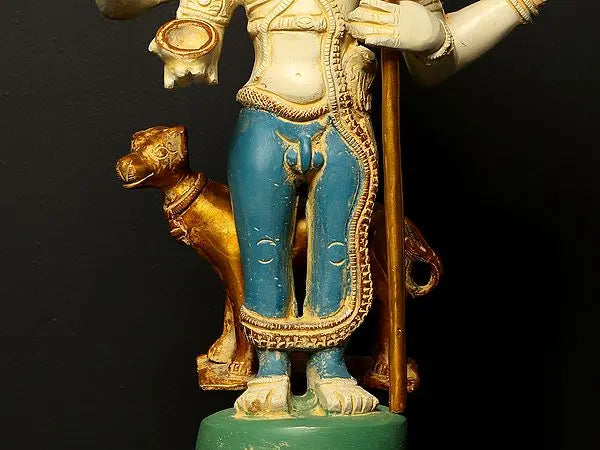 Brassaura® Brass Kaal Bhairava Statue | Height 17 Inches & Weight 8.65 kg