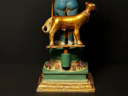 Brassaura® Brass Kaal Bhairava Statue | Height 17 Inches & Weight 8.65 kg