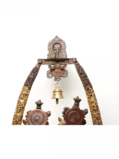 Brassaura® Brass Radha Krishna Statue | Height 36 Inches & Weight 37.60 kg