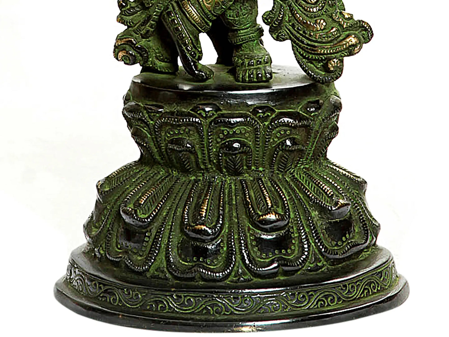 Brassaura® Brass Krishna Statue | Height 15.35 Inches & Weight 4.57 kg