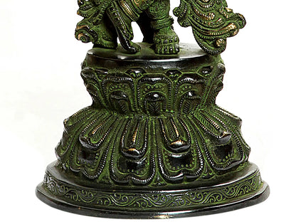 Brassaura® Brass Krishna Statue | Height 15.35 Inches & Weight 4.57 kg