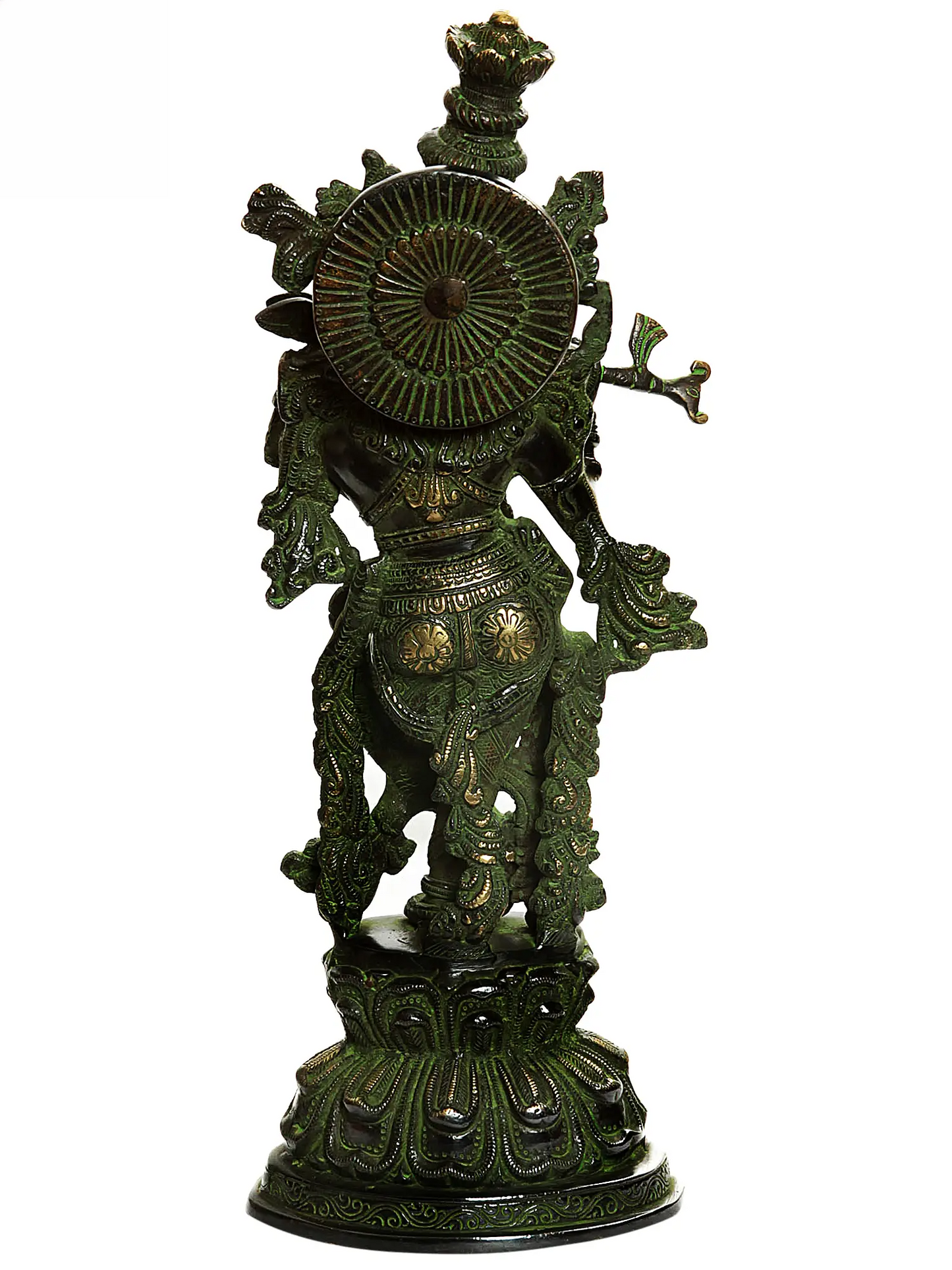 Brassaura® Brass Krishna Statue | Height 15.35 Inches & Weight 4.57 kg