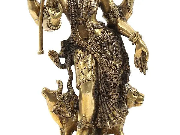 Brassaura® Brass Ardhanarishwara Statue | Height 18 Inches & Weight 9 kg