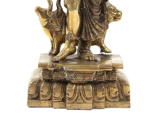 Brassaura® Brass Ardhanarishwara Statue | Height 18 Inches & Weight 9 kg