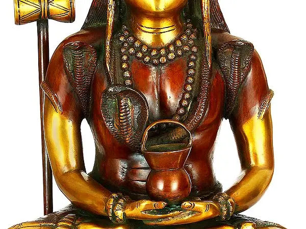 Brassaura® Brass Shiva Statue | Height 15 Inches & Weight 10.09 kg