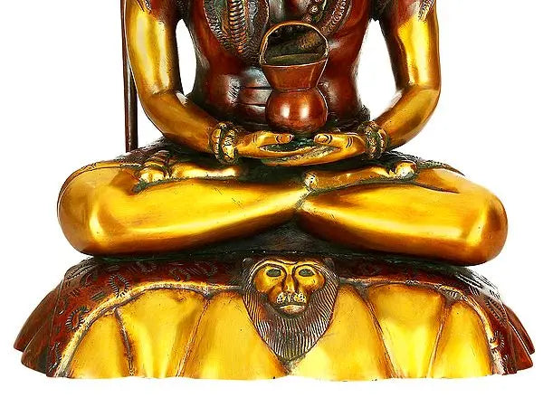 Brassaura® Brass Shiva Statue | Height 15 Inches & Weight 10.09 kg