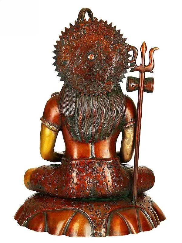 Brassaura® Brass Shiva Statue | Height 15 Inches & Weight 10.09 kg