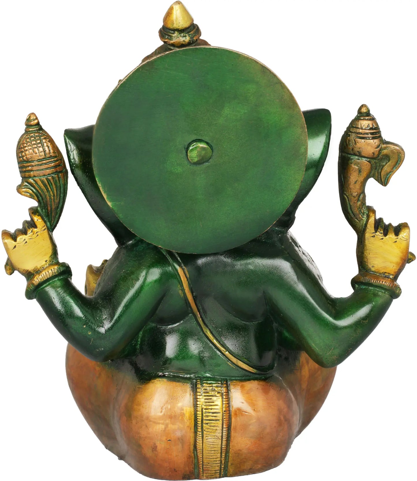 Brassaura™ Lord Ganesha Brass Statue | Height 8.5 Inches & Weight 2.80 kgs