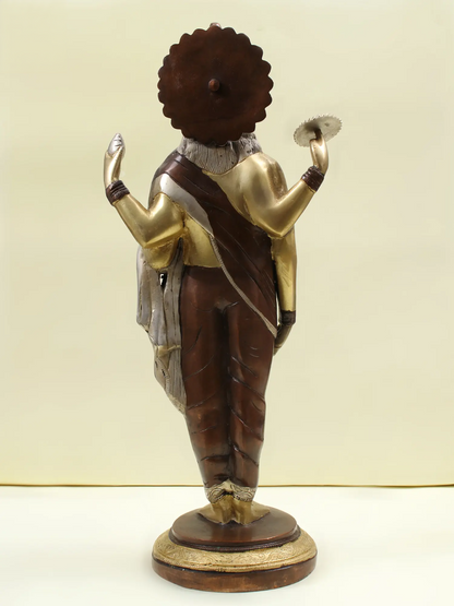 Brassaura® Brass Dhanvantari Statue | Height 19 Inches & Weight 6.84 kg