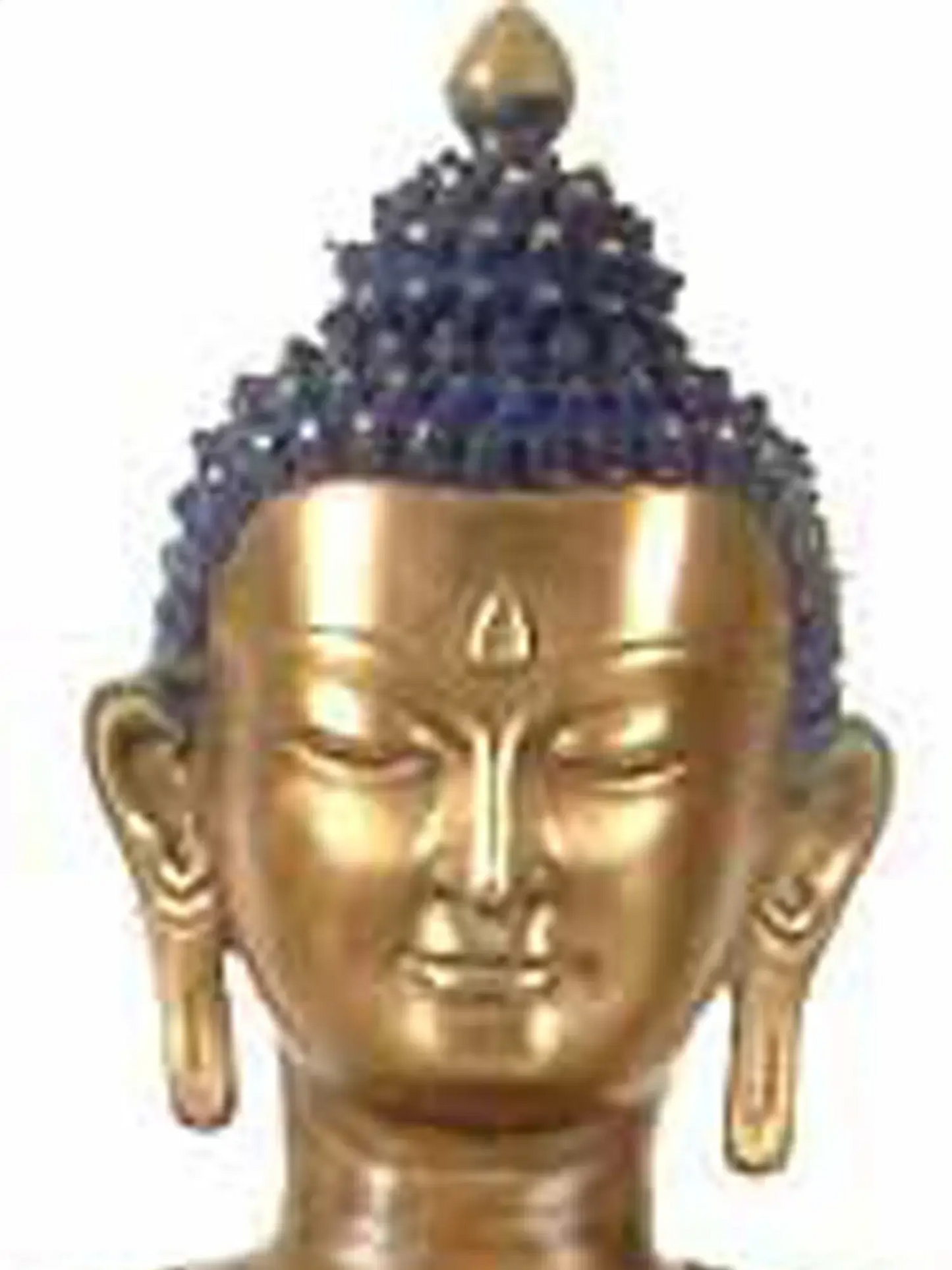 ब्रासौर® धरती को छूने वाली मुद्रा में बैठे बुद्ध | शुद्ध पीतल | ऊँचाई 38 इंच और वज़न 46 किलोग्राम