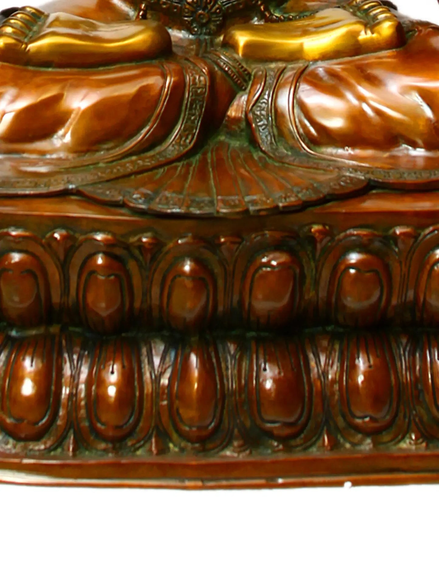 Brassaura®  Tara Brass Sculpture with Gemstone Inlay | Height 34.4 Inches & Weight 34 kgs