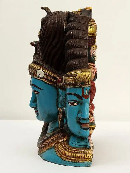 Brassaura™ Brass Shiva Head Sculpture | Height 11 Inches & Weight 9.70 kg