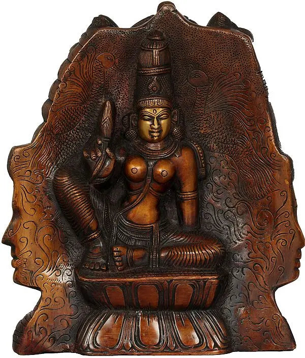 Brassaura™ Brass Shiva Head Sculpture | Height 11 Inches & Weight 9.70 kg
