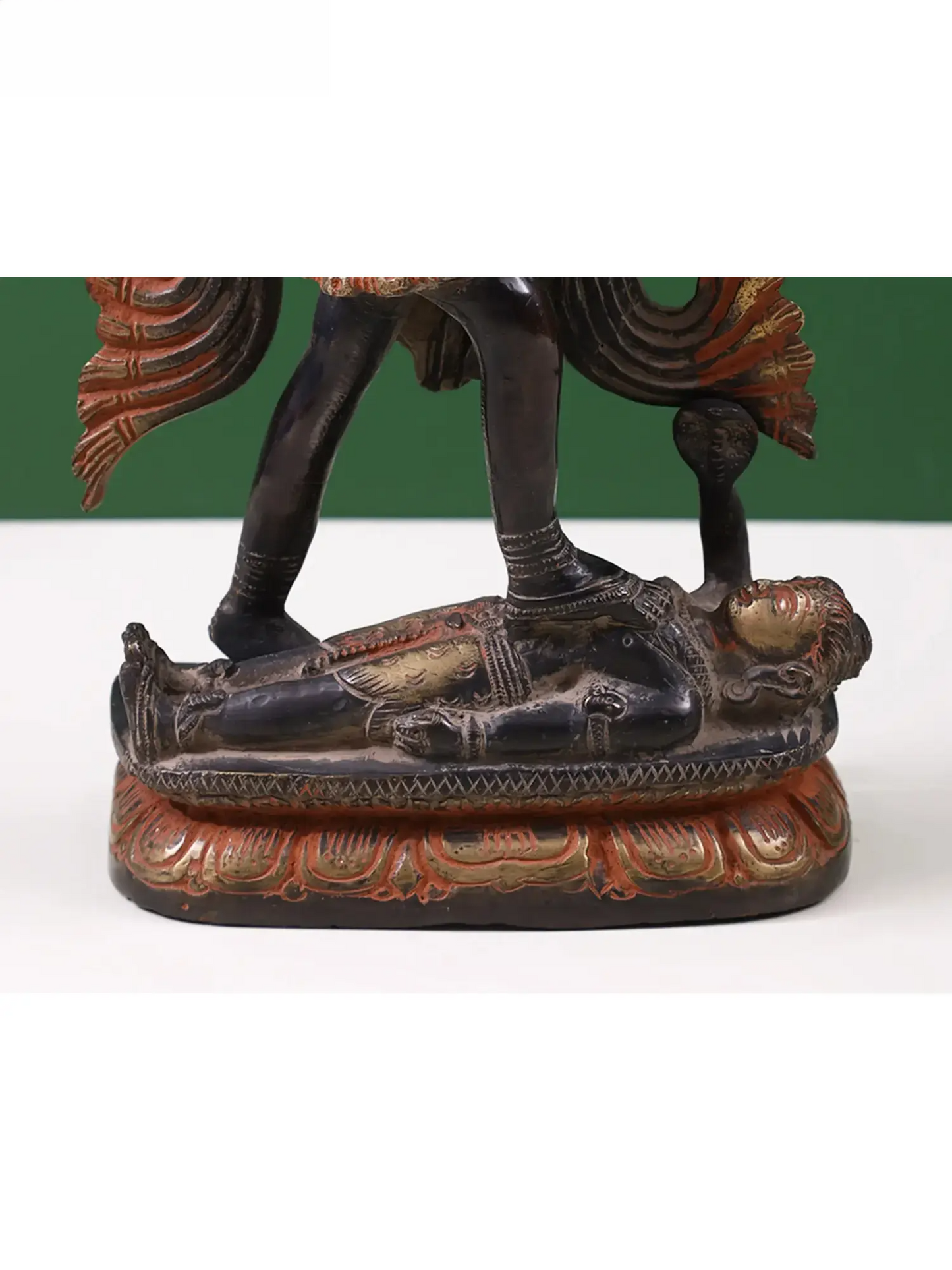Brassaura® Brass Goddess Kali Statue | Height 9.6 Inches & Weight 2.90 kg