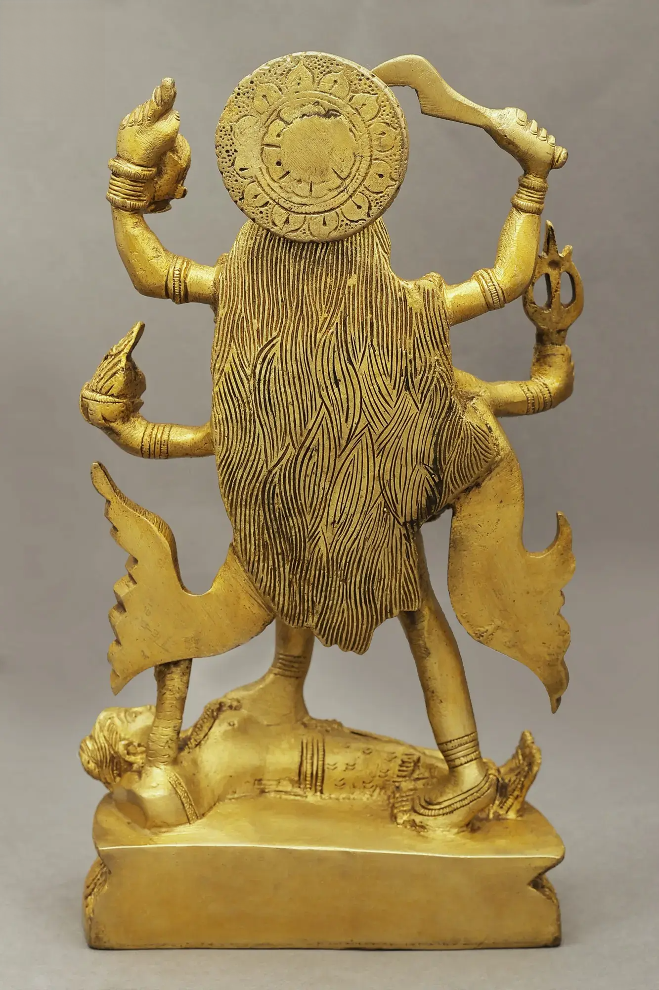 Brassaura® Brass Kali Maa Statue | Height 9.45 Inches & Weight 3.15 kg