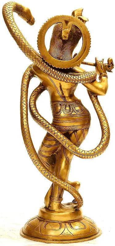 Brassaura® Brass Krishna Statue | Height 15 Inches & Weight 5.20 kg