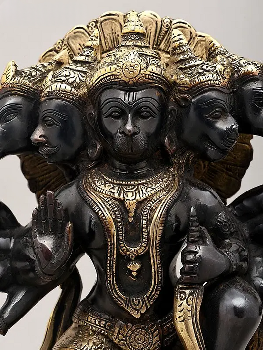 ब्रासोरा® वृंदावन वेणुगोपाल कृष्ण पीतल की प्रतिमा मोर के साथ | एंटीक नीला और सुनहरा रंग | ऊँचाई 20 इंच