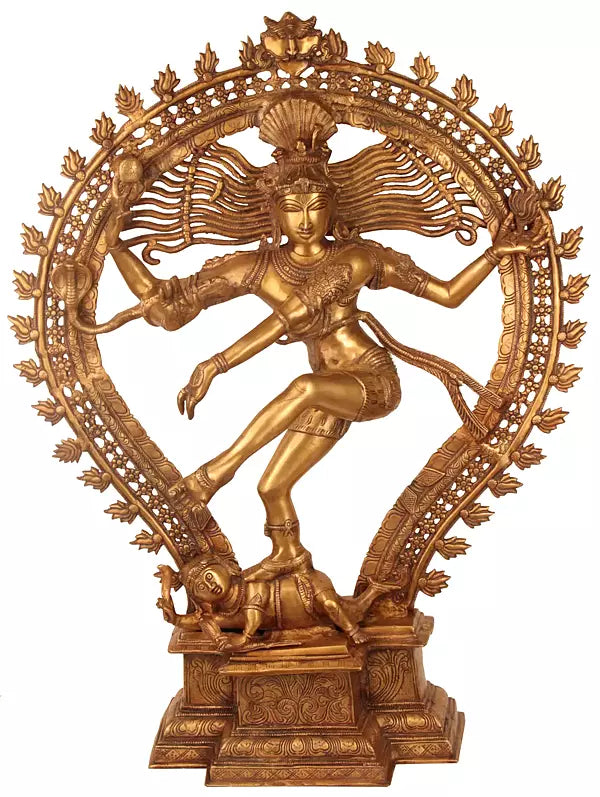 Brassaura® Brass Nataraj Sculpture | Height 34.1 Inches & Weight 33 kg