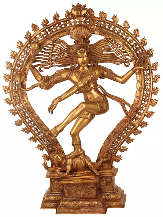 Brassaura® Brass Nataraj Sculpture | Height 34.1 Inches & Weight 33 kg
