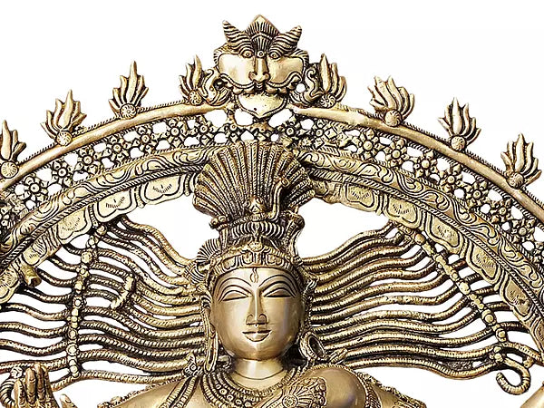 Brassaura® Brass Nataraj Sculpture | Height 34.1 Inches & Weight 33 kg