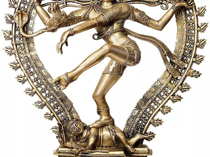 Brassaura® Brass Nataraj Sculpture | Height 34.1 Inches & Weight 33 kg