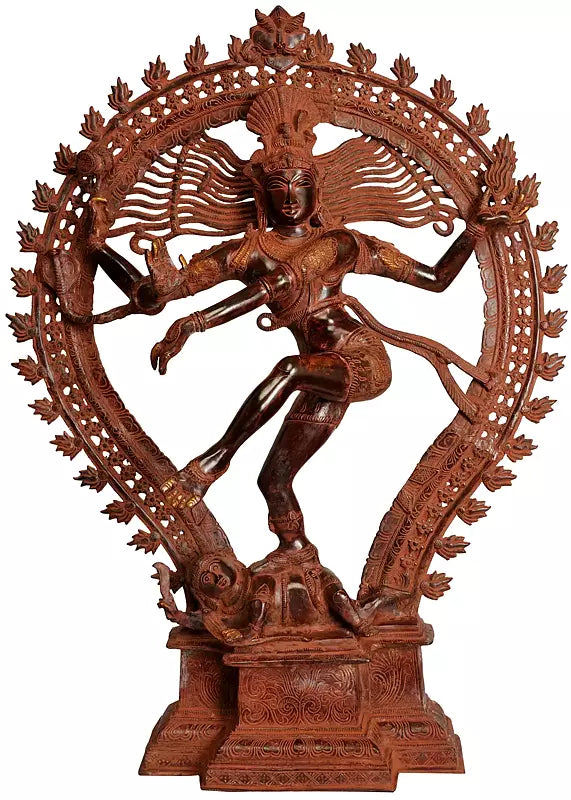 Brassaura® Brass Nataraj Sculpture | Height 34.1 Inches & Weight 33 kg