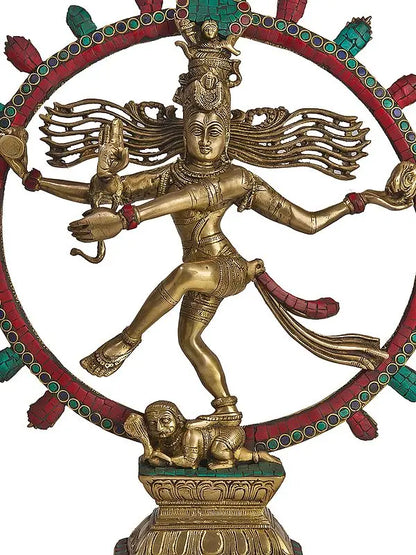 Brassaura® Brass Nataraj Statue | Height 22.5 Inches & Weight 9.97 kg