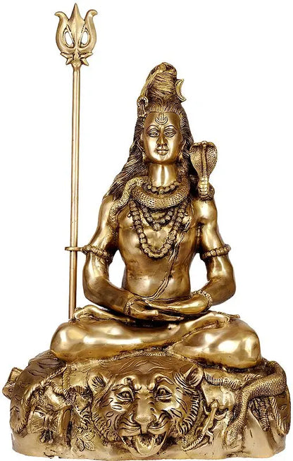 Brassaura® Brass Shiva Statue | Height 30.5 Inches & Weight 39.40 kg