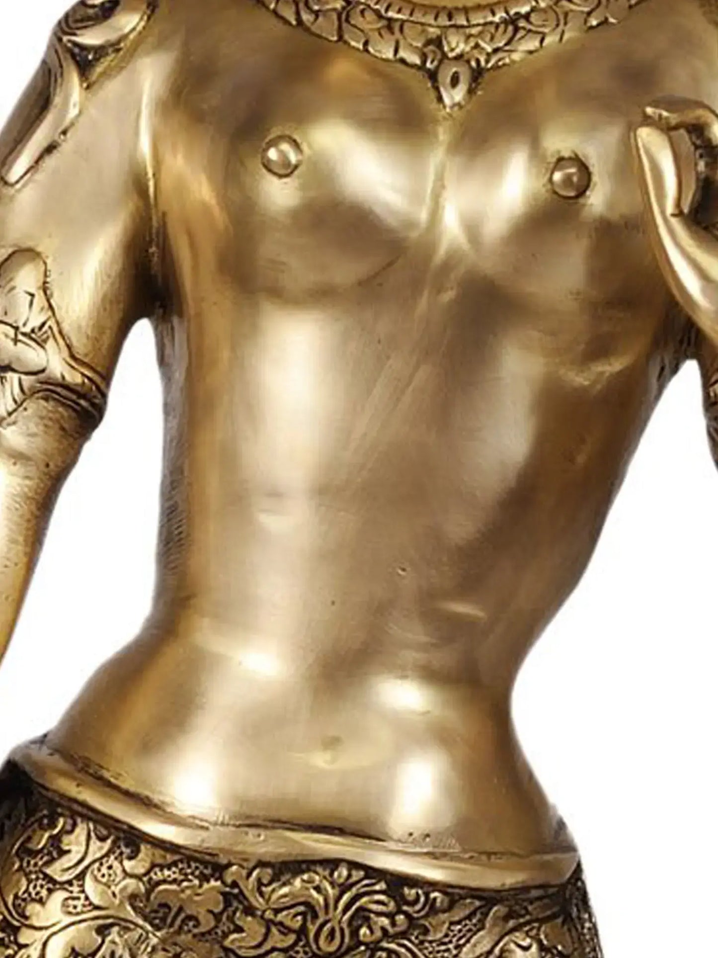 Brassaura® Standing Tara Devi | Brass Statue | Height 30.5 Inches & Weight 8.23 kgs