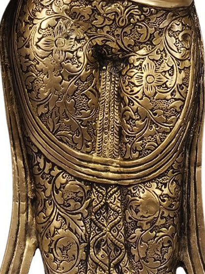 Brassaura® Standing Tara Devi | Brass Statue | Height 30.5 Inches & Weight 8.23 kgs