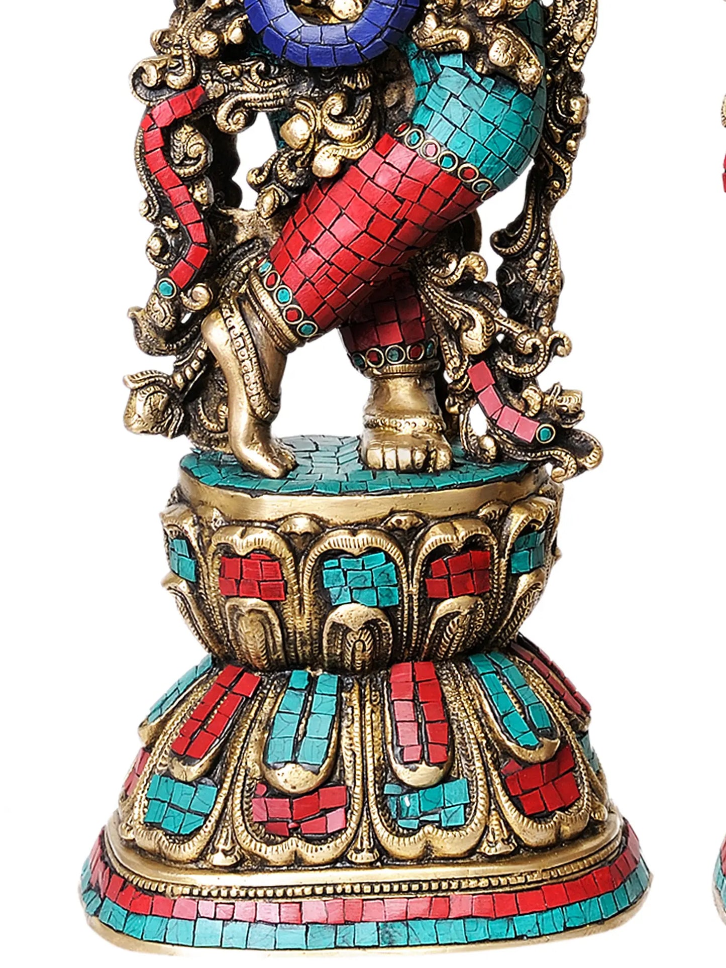 Brassaura® Brass Radha Krishna Statue | Height 28.50 Inches & Weight 34 kg