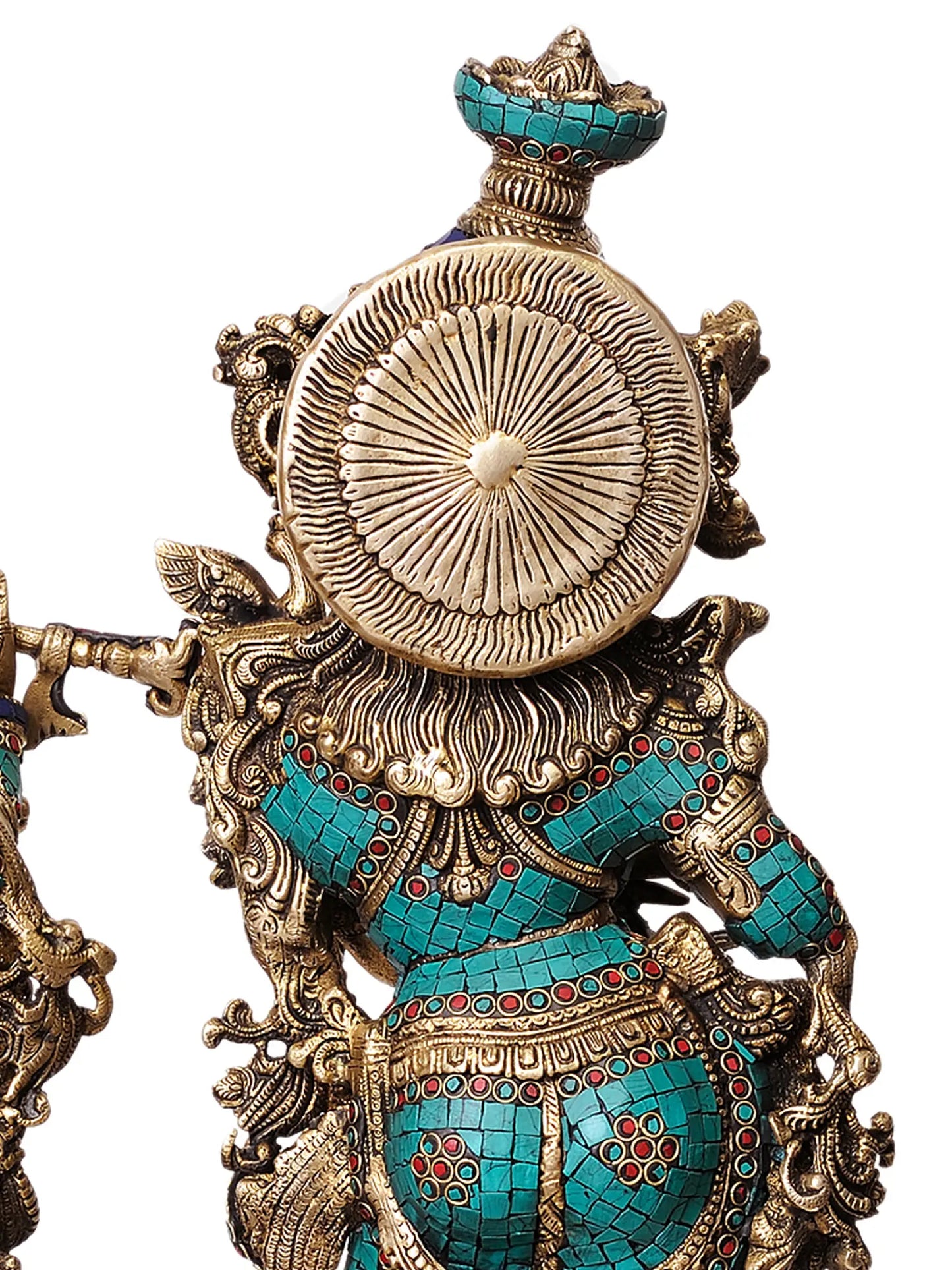 Brassaura® Brass Radha Krishna Statue | Height 28.50 Inches & Weight 34 kg