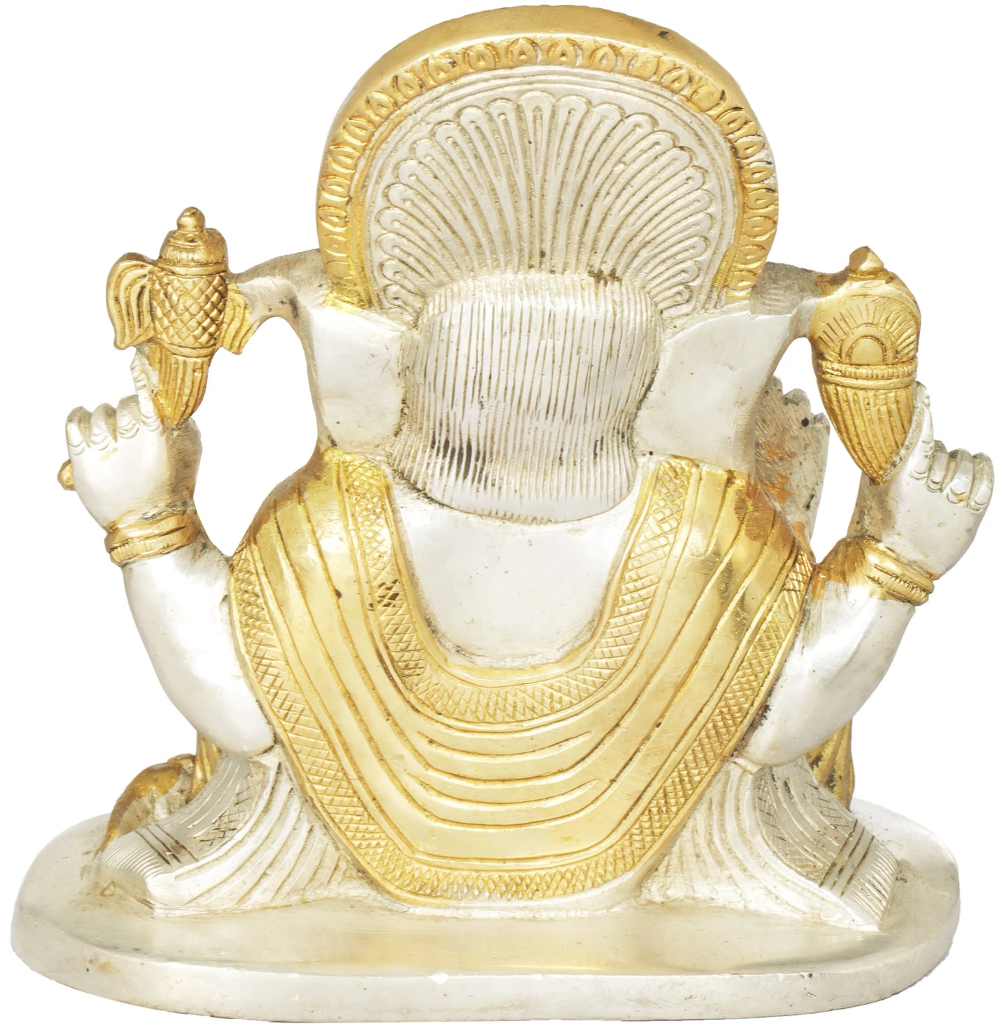 Brassaura™ Lord Ganesha Brass Statue | Height 6.5 Inches & Weight 2.50 kgs