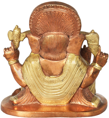 Brassaura™ Lord Ganesha Brass Statue | Height 6.5 Inches & Weight 2.50 kgs