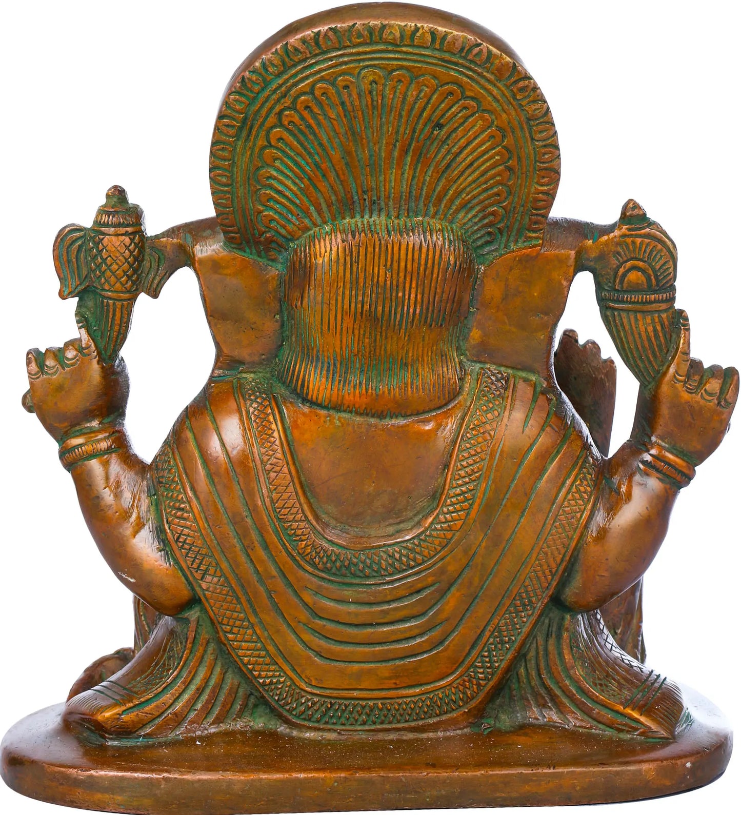 Brassaura™ Lord Ganesha Brass Statue | Height 6.5 Inches & Weight 2.50 kgs